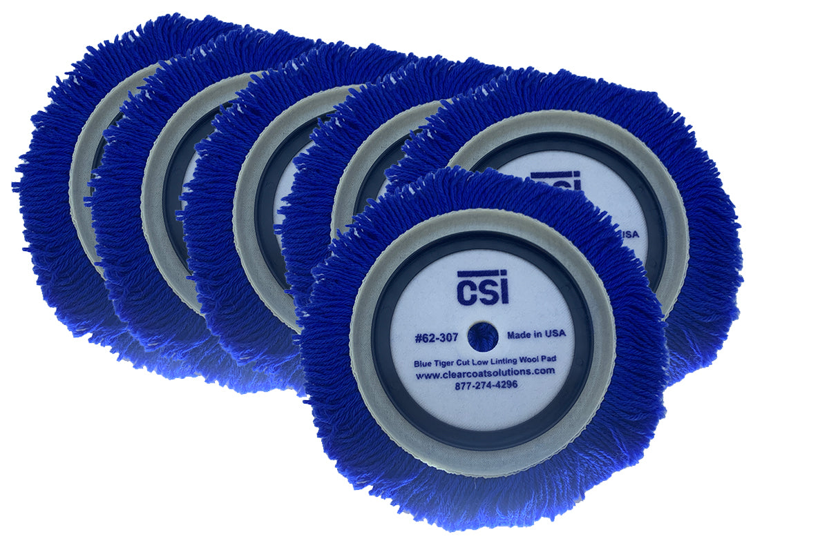 CSI 62-307 Blue Tiger Wool Pad 6 pack
