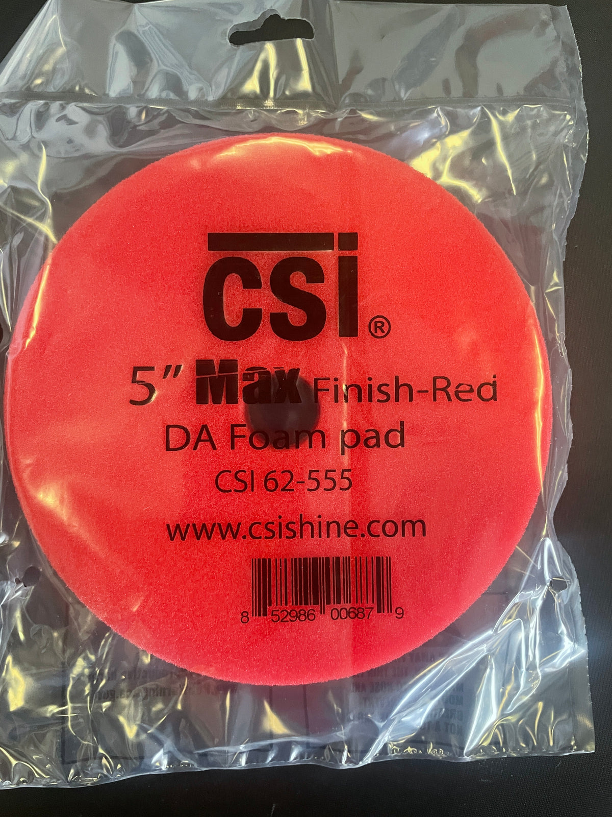 CSI 62-555 5&quot; Max Finish-Red Foam DA pad.