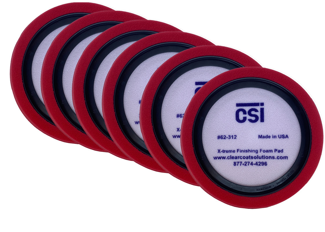 CSI 62-312 X-Treme Red Finishing Pad - 6pack